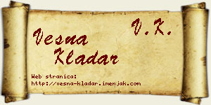 Vesna Kladar vizit kartica